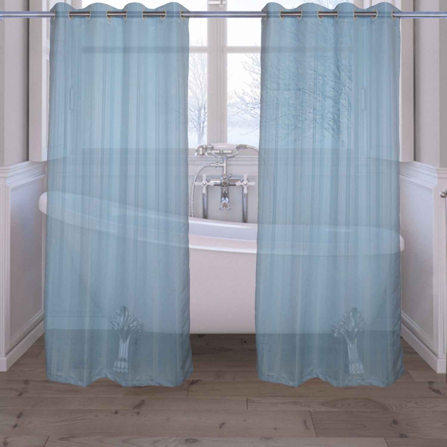 Strips Design Waterproof Shower Curtain