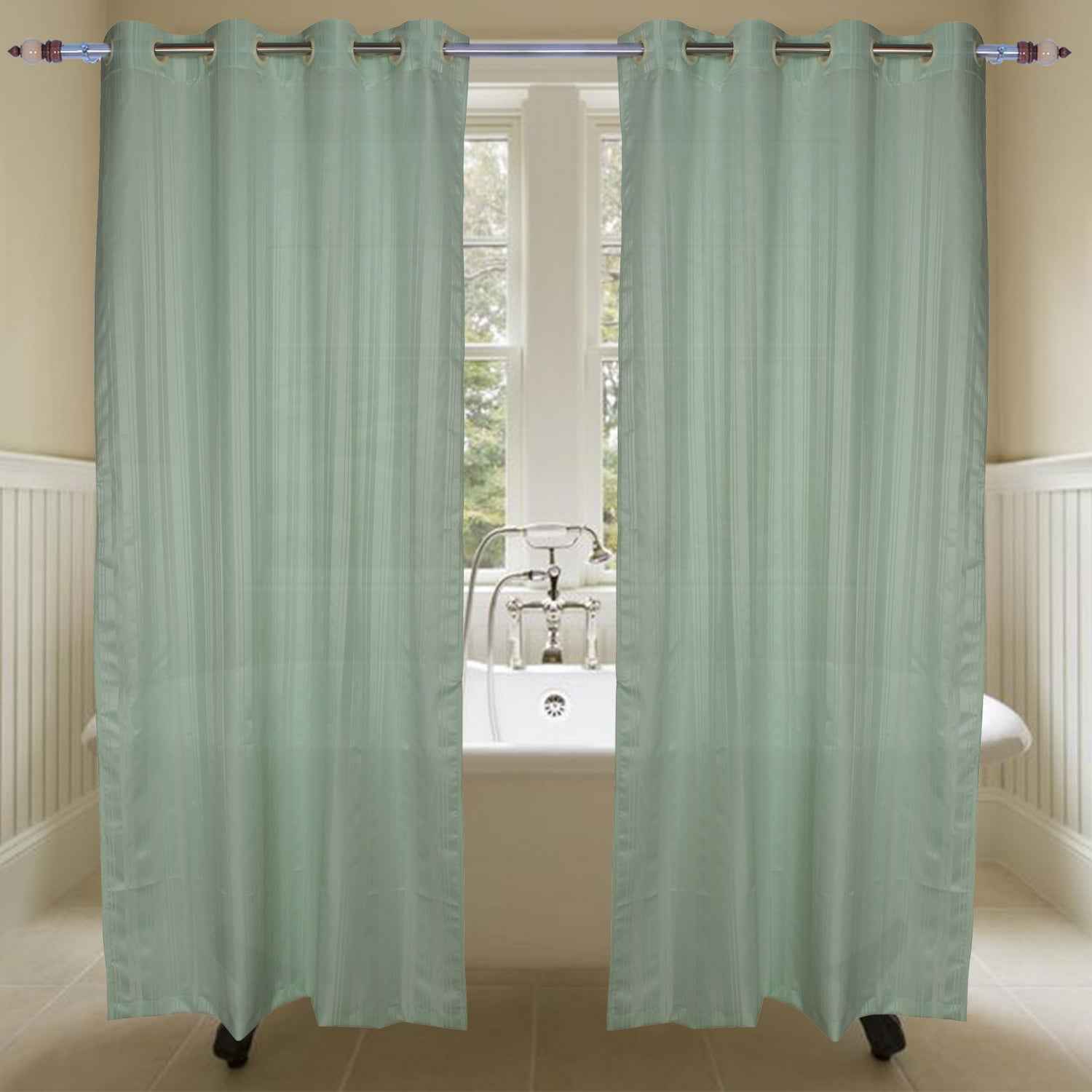 Strips Design Waterproof Shower Curtain