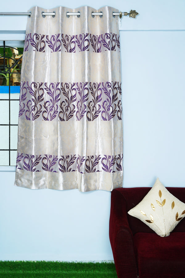 Jacquard Fabric Patch Design Curtain