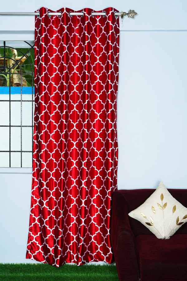 Tissue Fabric Embroidered Curtain