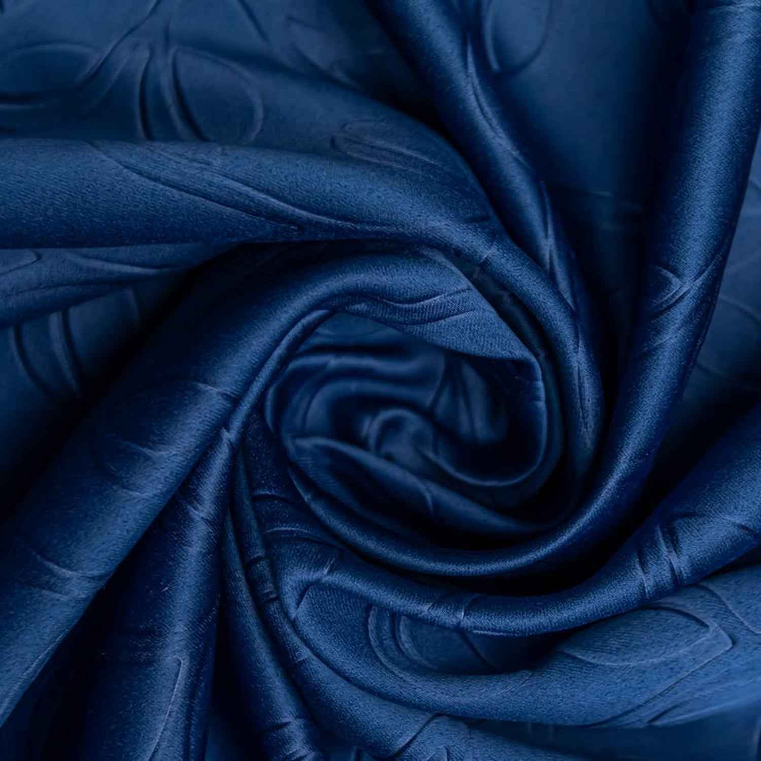Parda Online 3 Layer Thermal Insulated Embossed Leaf Design Blackout Curtain
