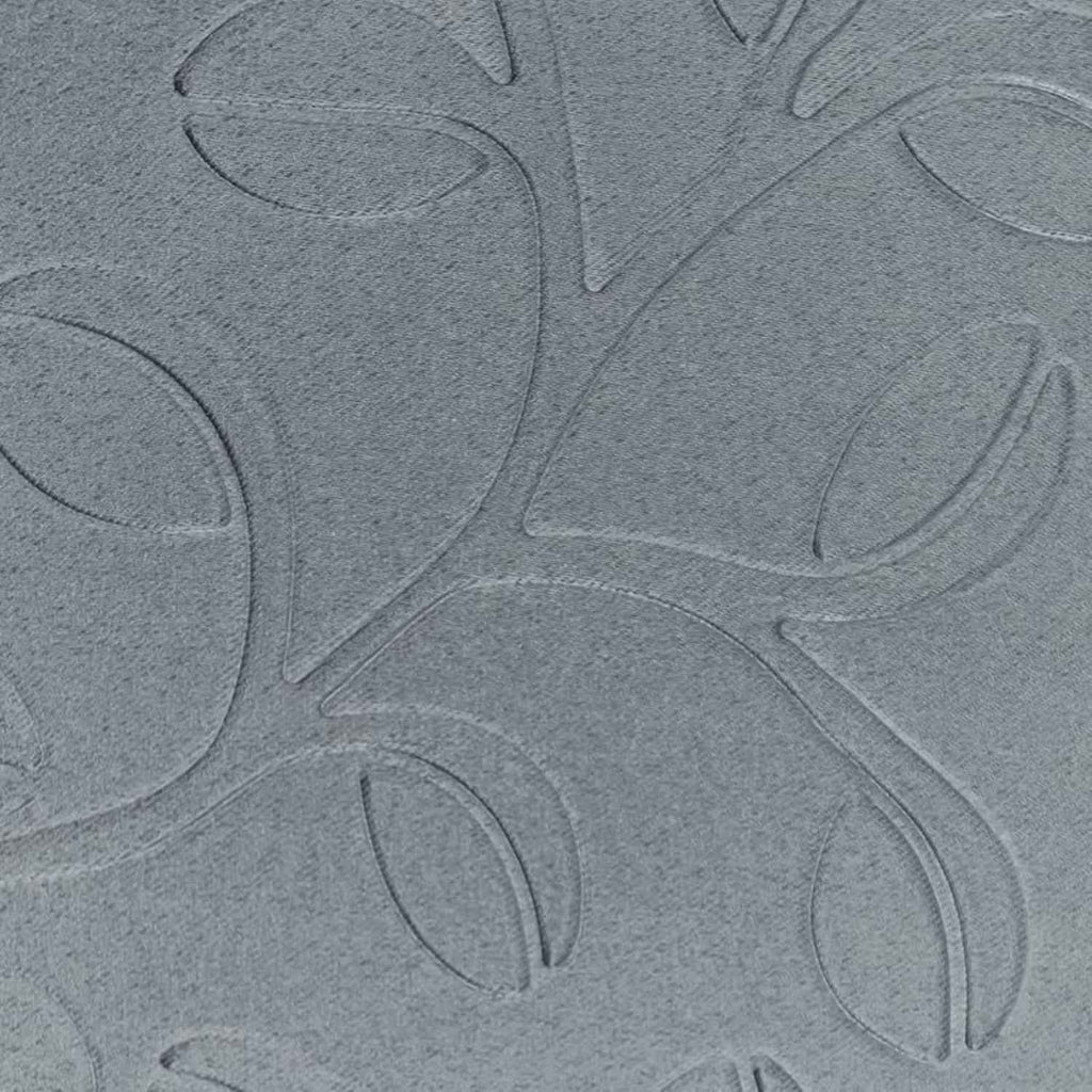 Parda Online 3 Layer Thermal Insulated Embossed Leaf Design Blackout Curtain