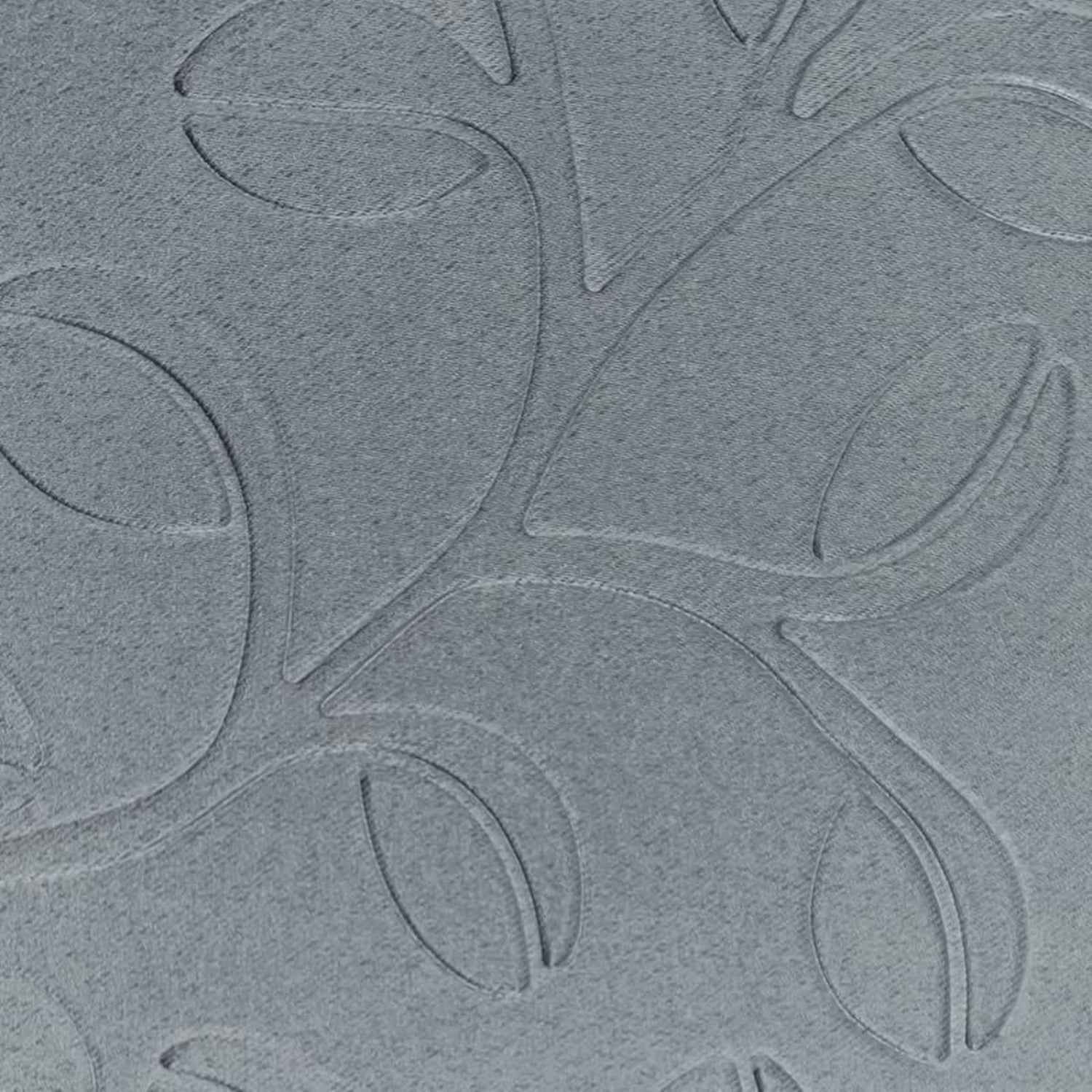 Parda Online 3 Layer Thermal Insulated Embossed Leaf Design Blackout Curtain