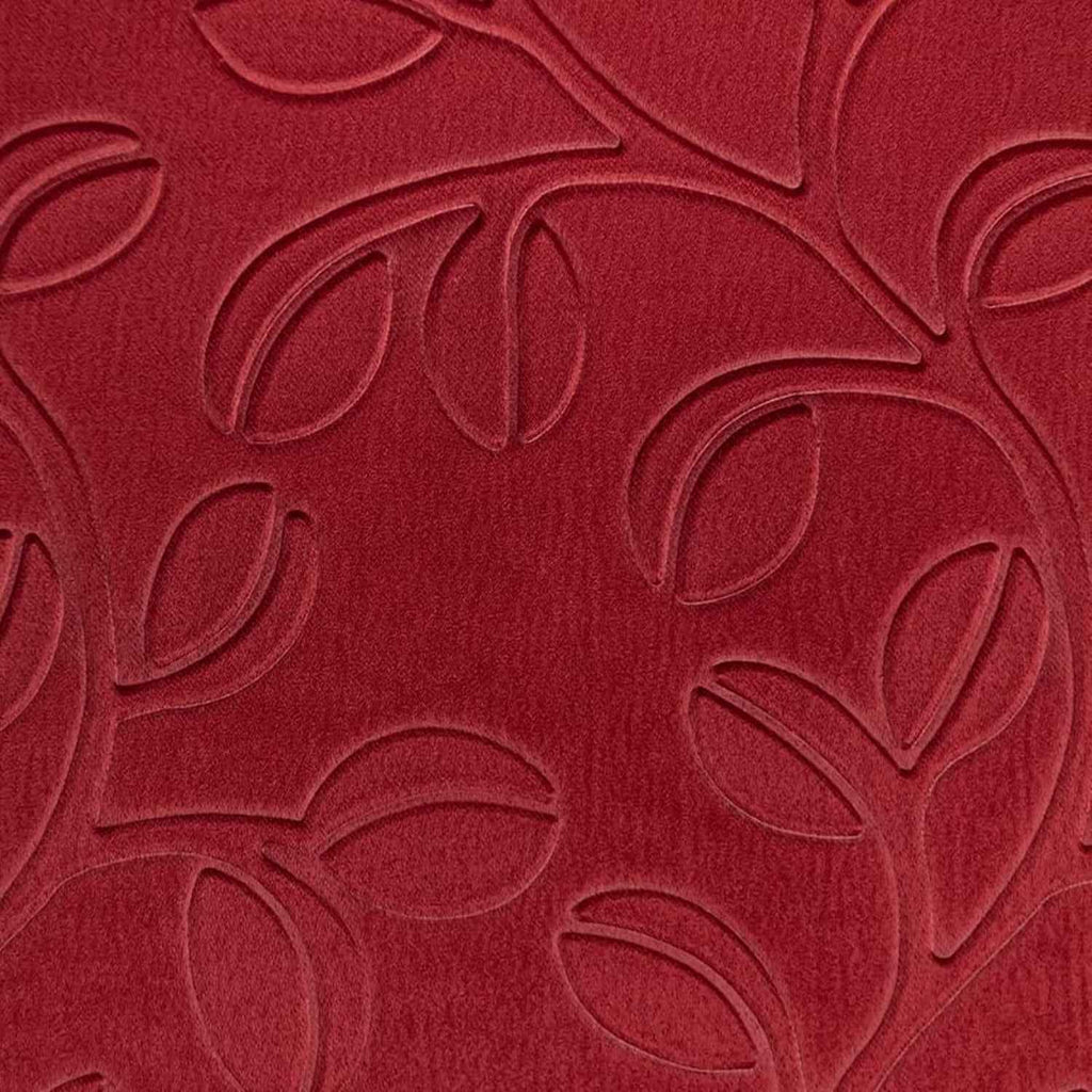 Parda Online 3 Layer Thermal Insulated Embossed Leaf Design Blackout Curtain