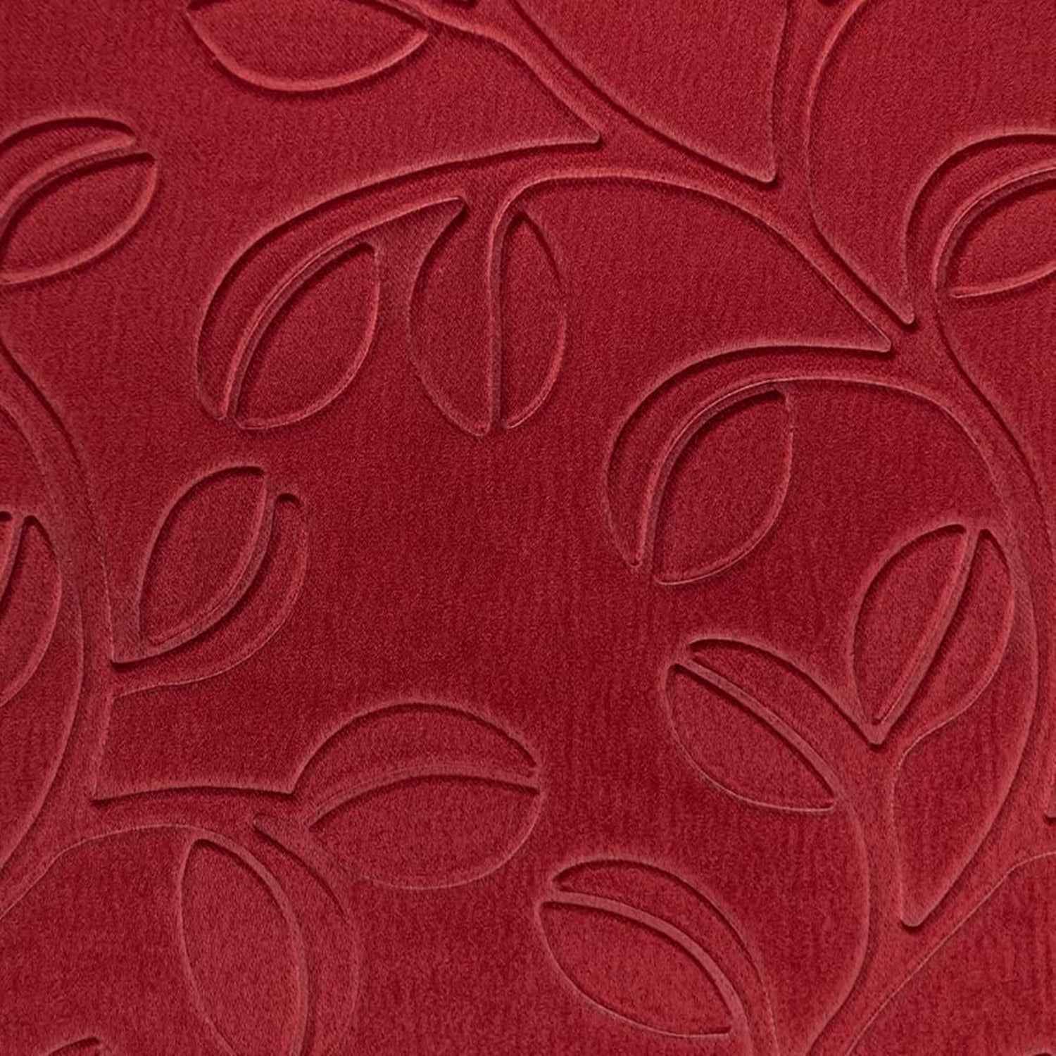 Parda Online 3 Layer Thermal Insulated Embossed Leaf Design Blackout Curtain