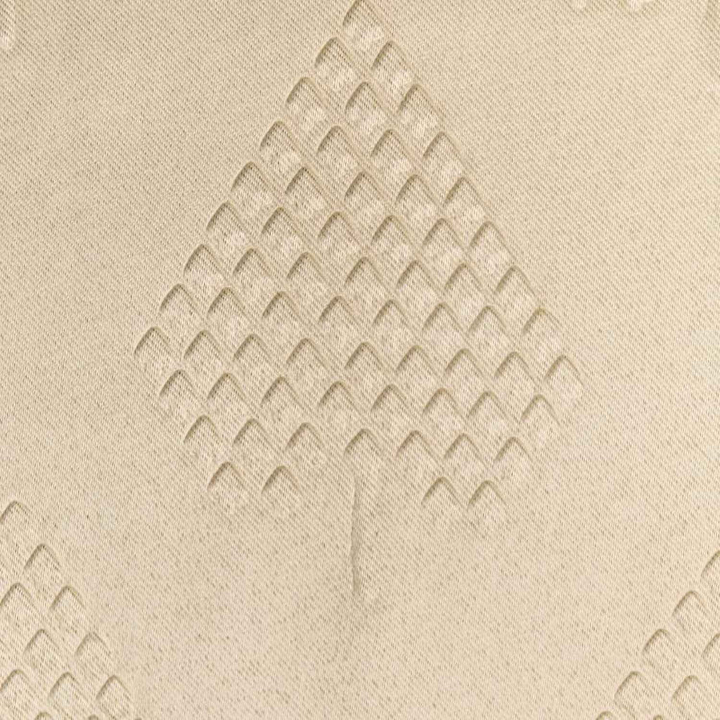 Parda Online 3 Layer Thermal Insulated Embossed Diamond Design Blackout Curtain
