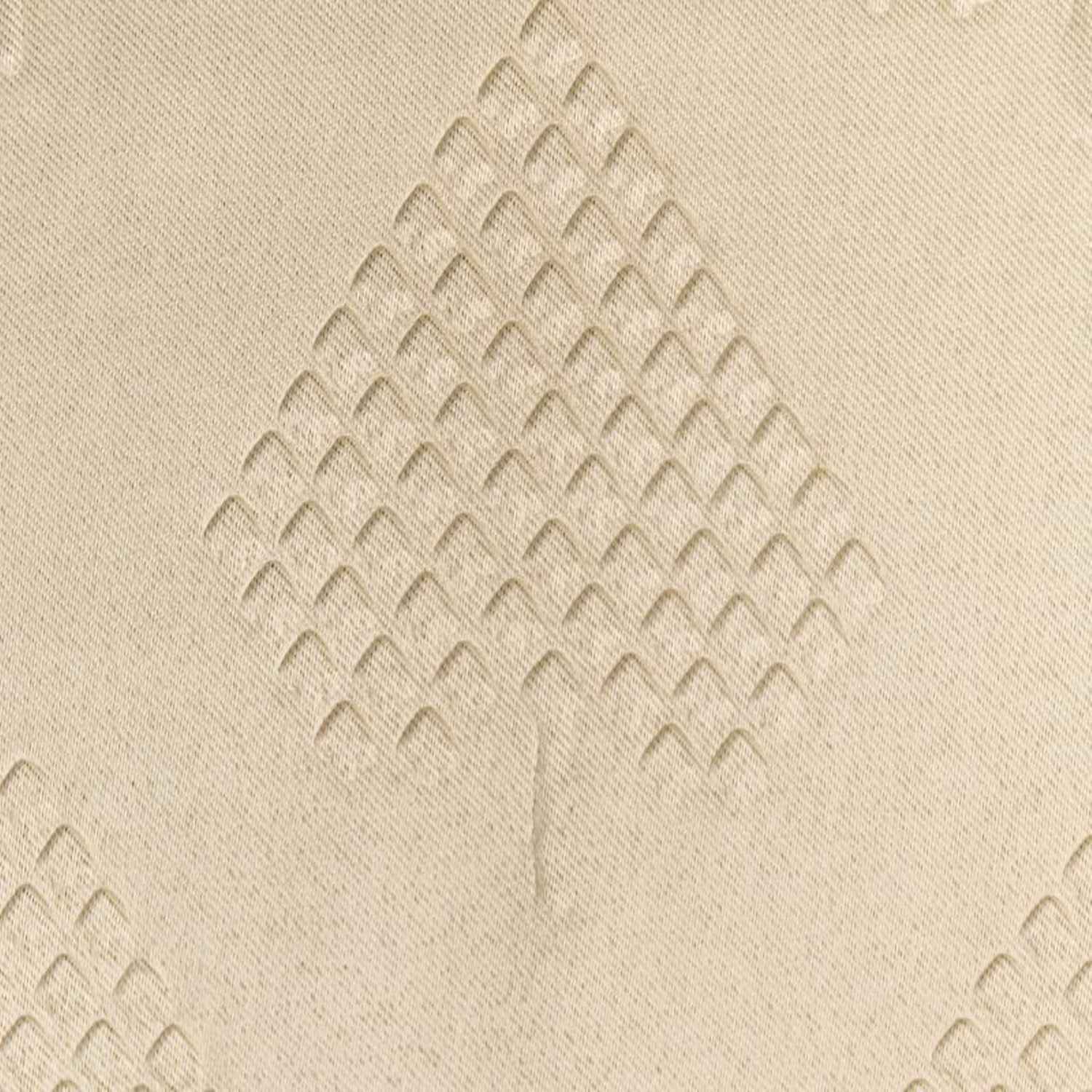 Parda Online 3 Layer Thermal Insulated Embossed Diamond Design Blackout Curtain