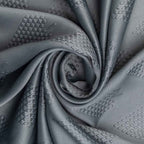 Parda Online 3 Layer Thermal Insulated Embossed Diamond Design Blackout Curtain
