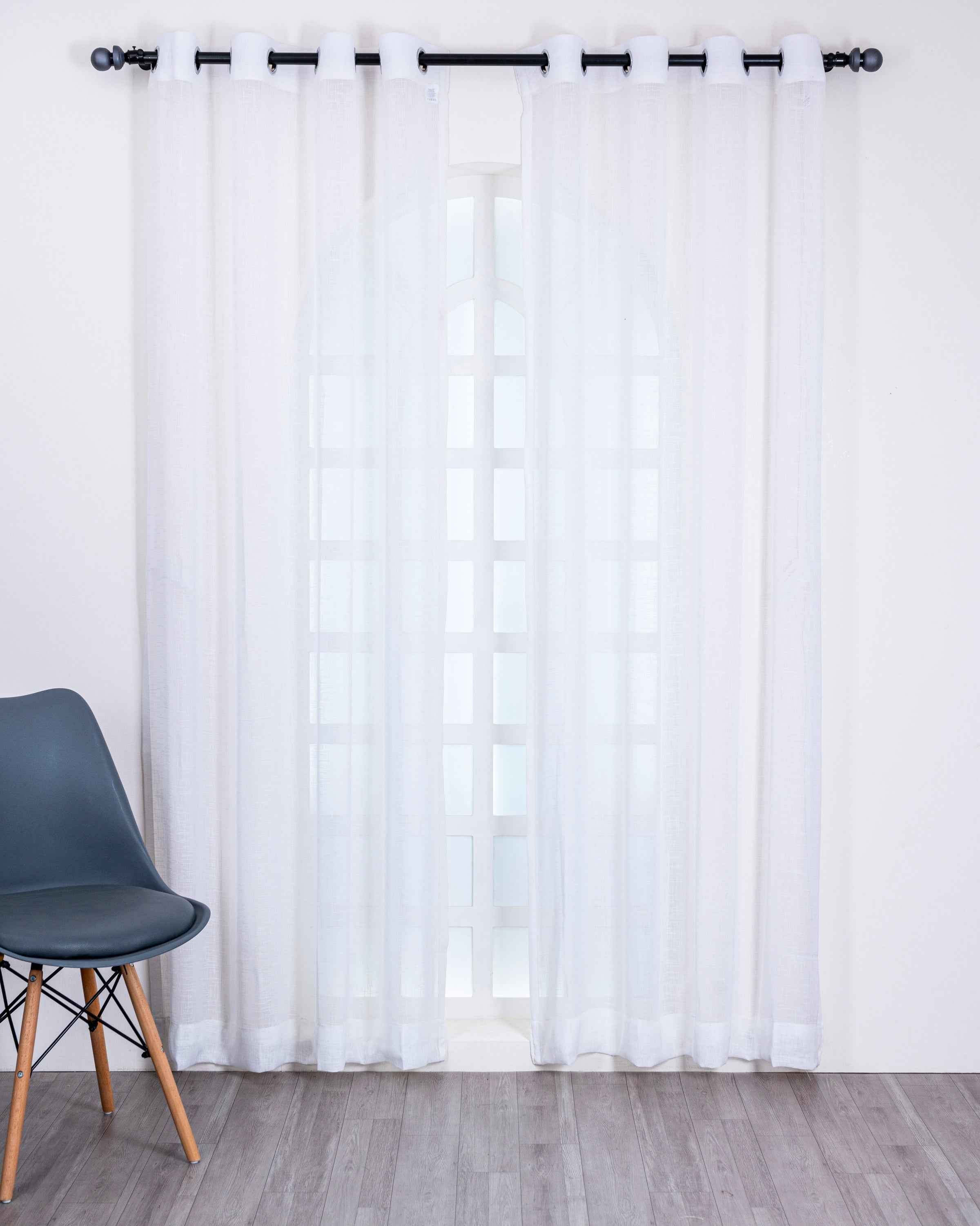 Parda online Premium Plain Linen Curtain with Soft & Durable Fabric