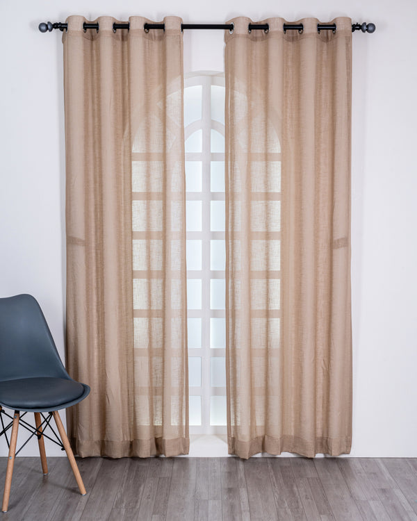Parda online Premium Plain Linen Curtain with Soft & Durable Fabric