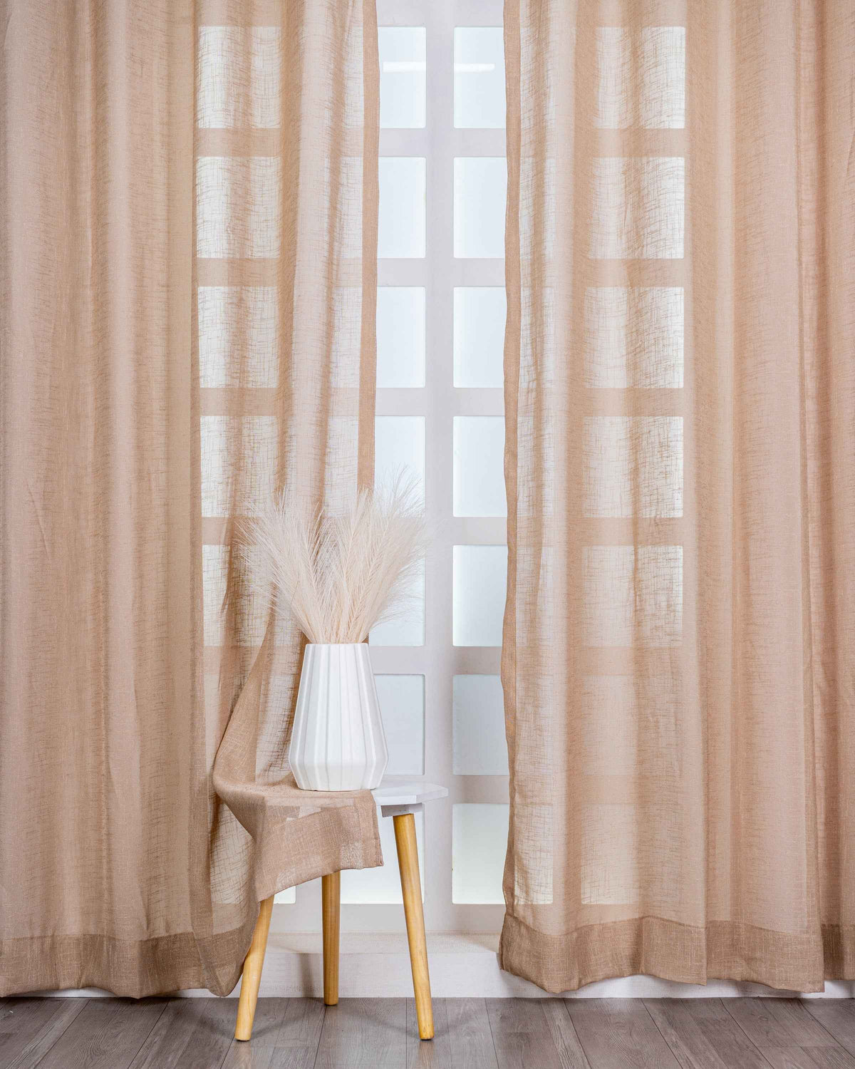 Parda online Premium Plain Linen Curtain with Soft & Durable Fabric