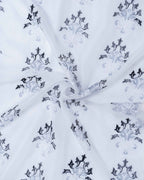 Parda online Premium Damas Design Embroidery Tissue Curtain with Soft & Durable Fabric