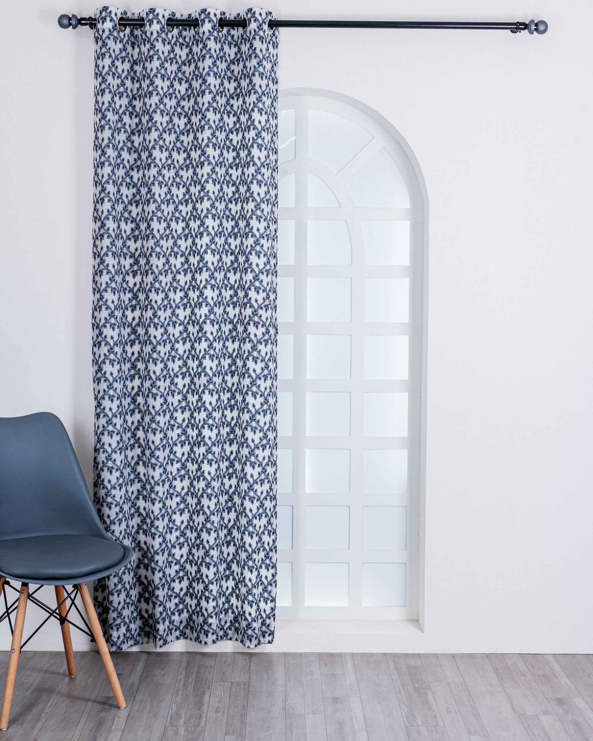 Parda online Premium Jacquard Linen Curtain with Soft & Durable Fabric