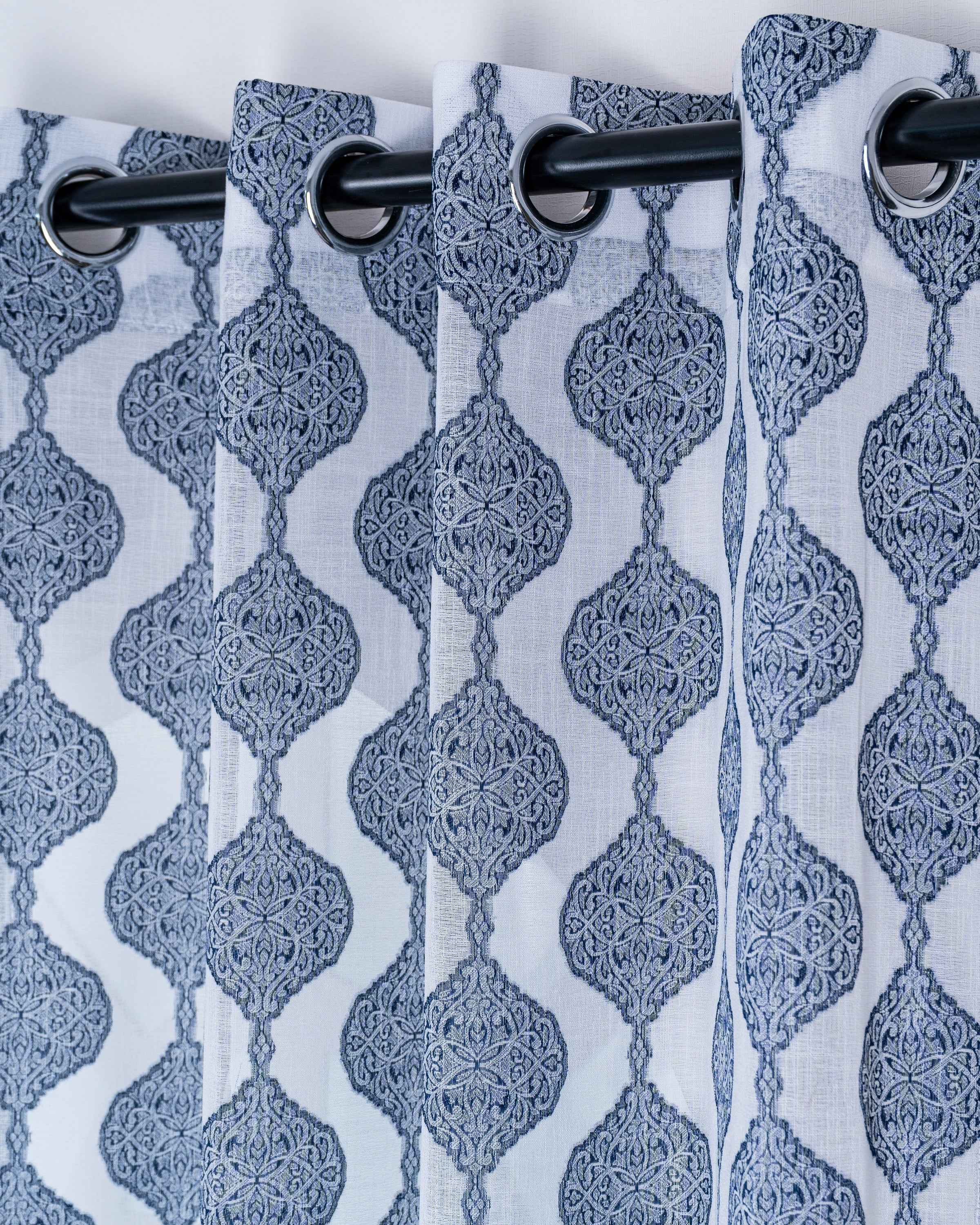 Parda online Premium Jacquard Linen Curtain with Soft & Durable Fabric