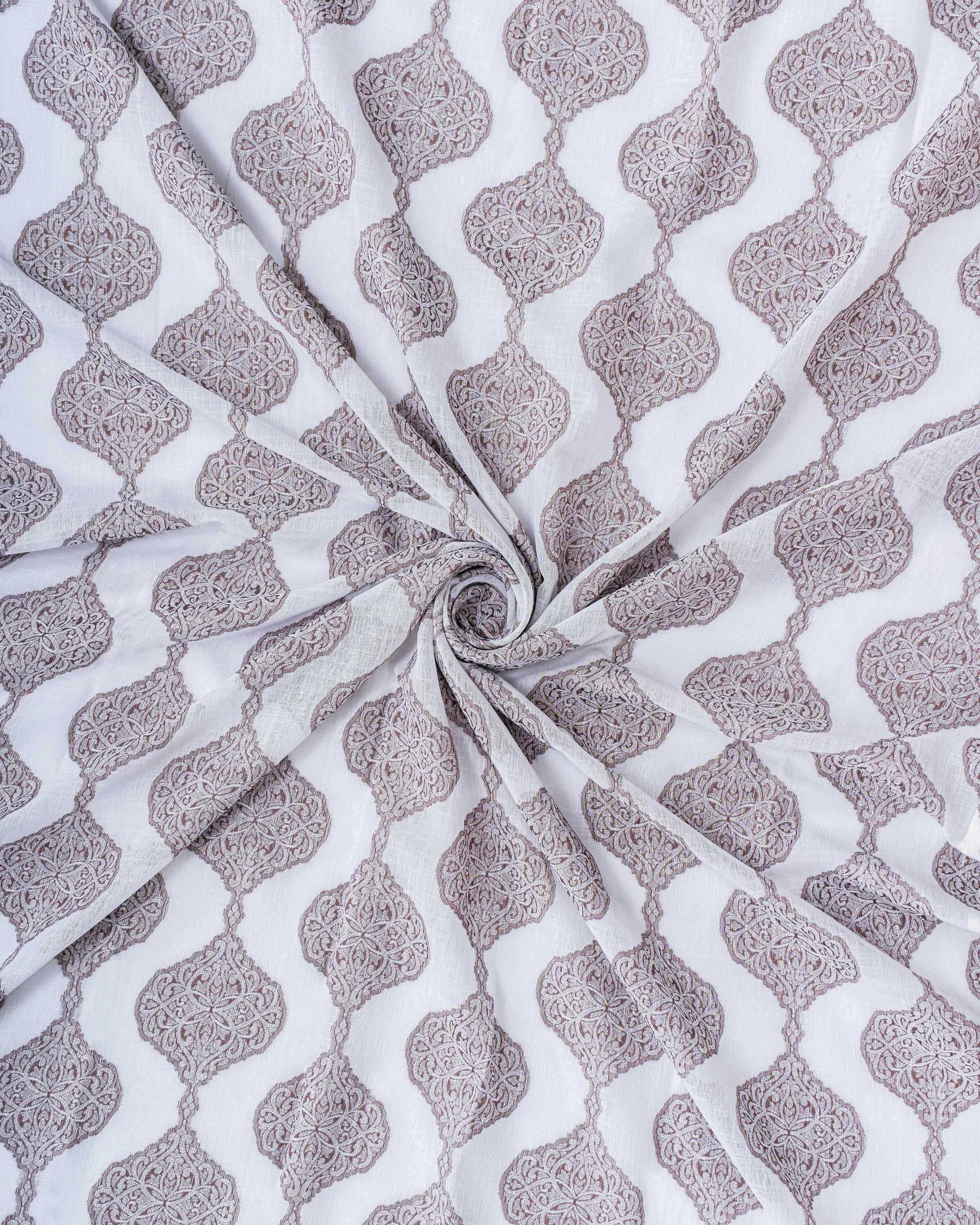 Parda online Premium Jacquard Linen Curtain with Soft & Durable Fabric
