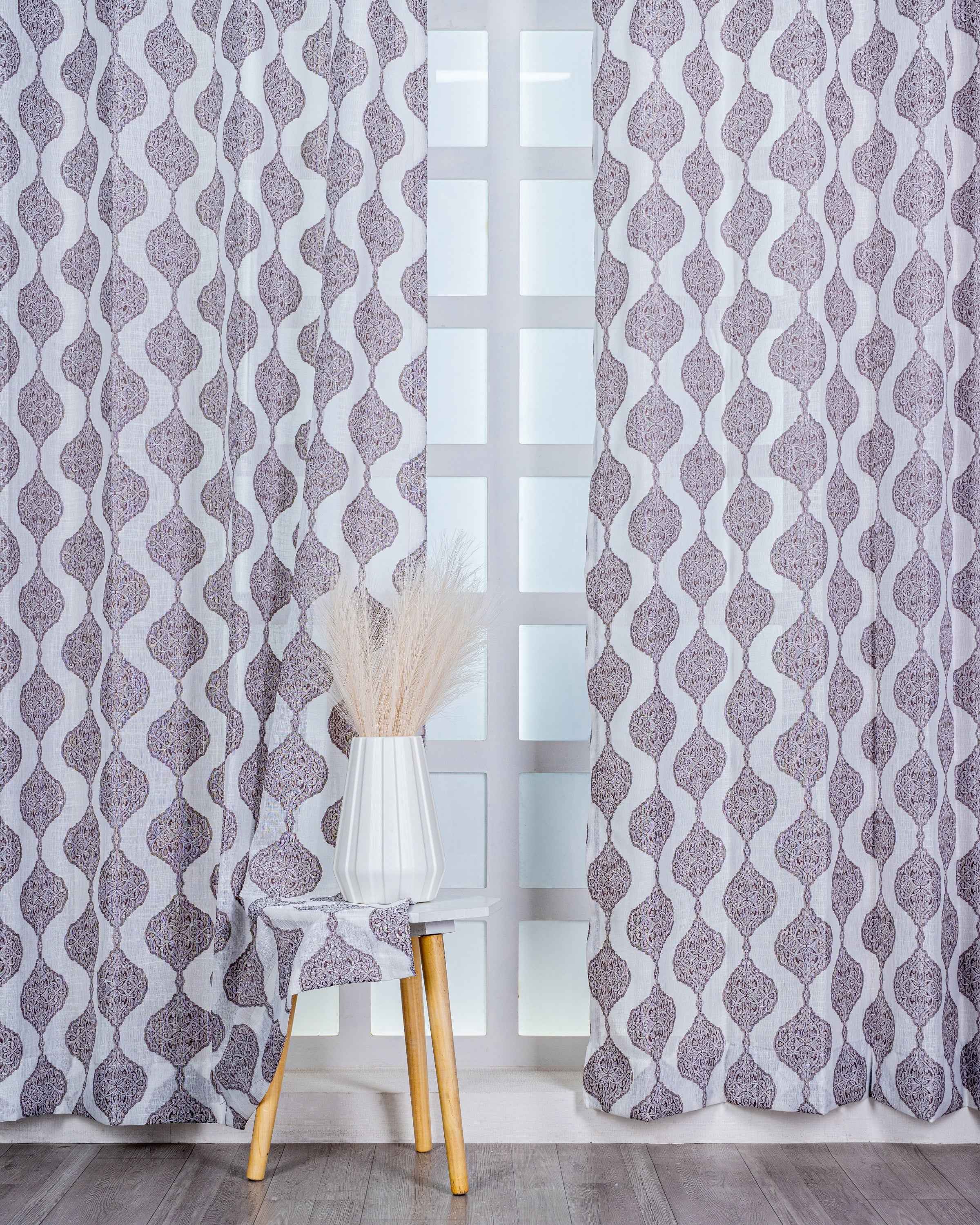 Parda online Premium Jacquard Linen Curtain with Soft & Durable Fabric