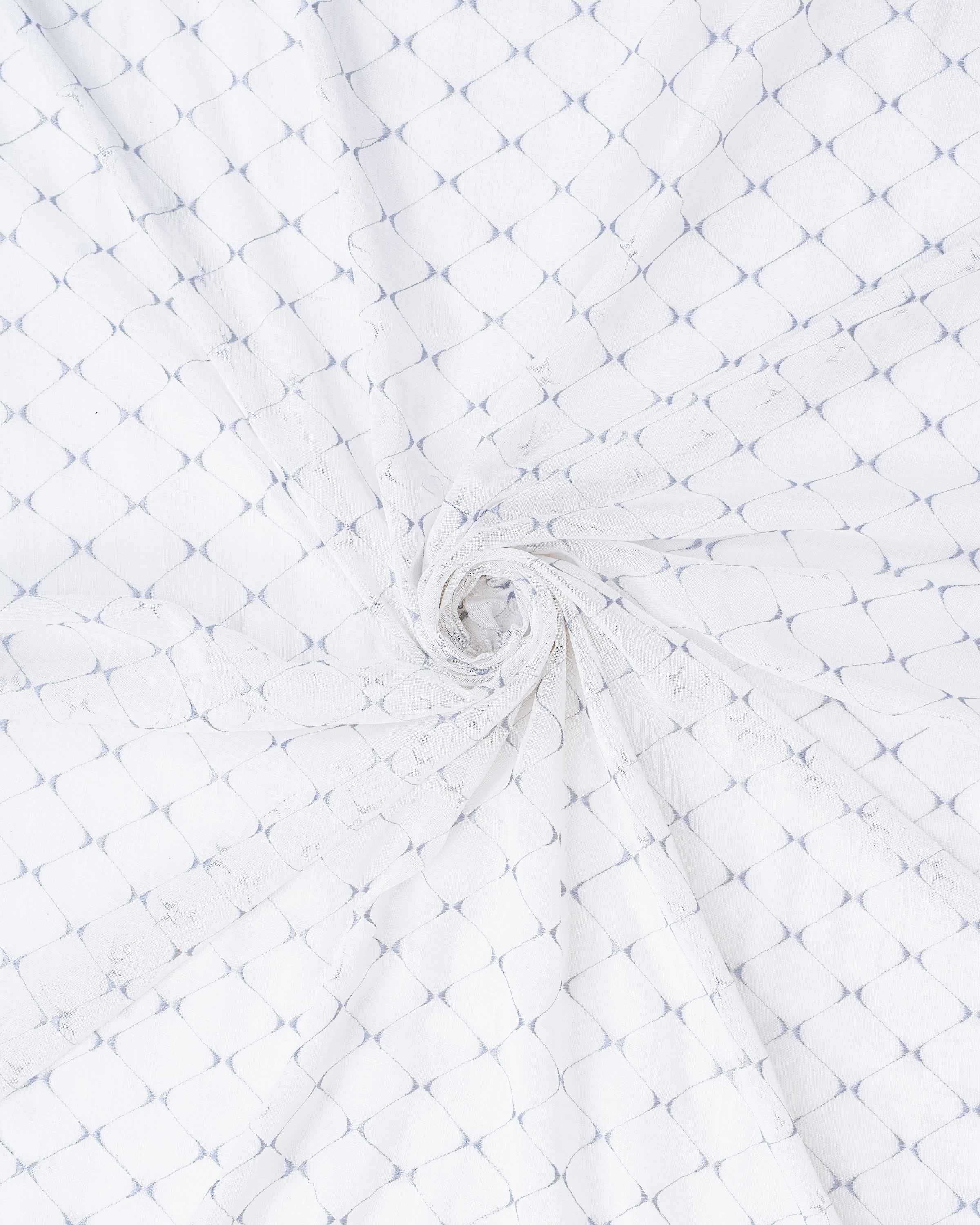 Parda online Premium Embroidery Linen Curtain with Soft & Durable Fabric