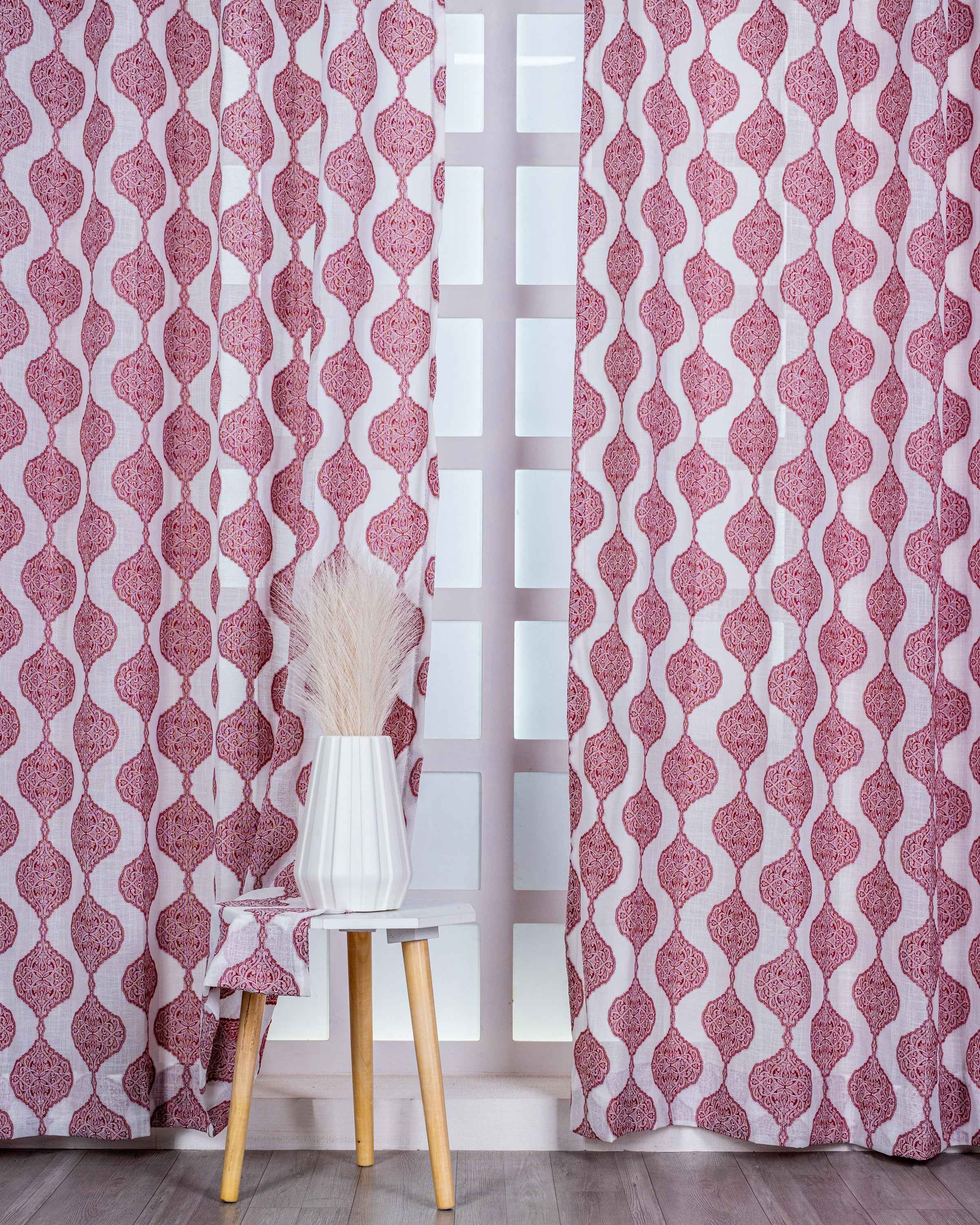 Parda online Premium Jacquard Linen Curtain with Soft & Durable Fabric