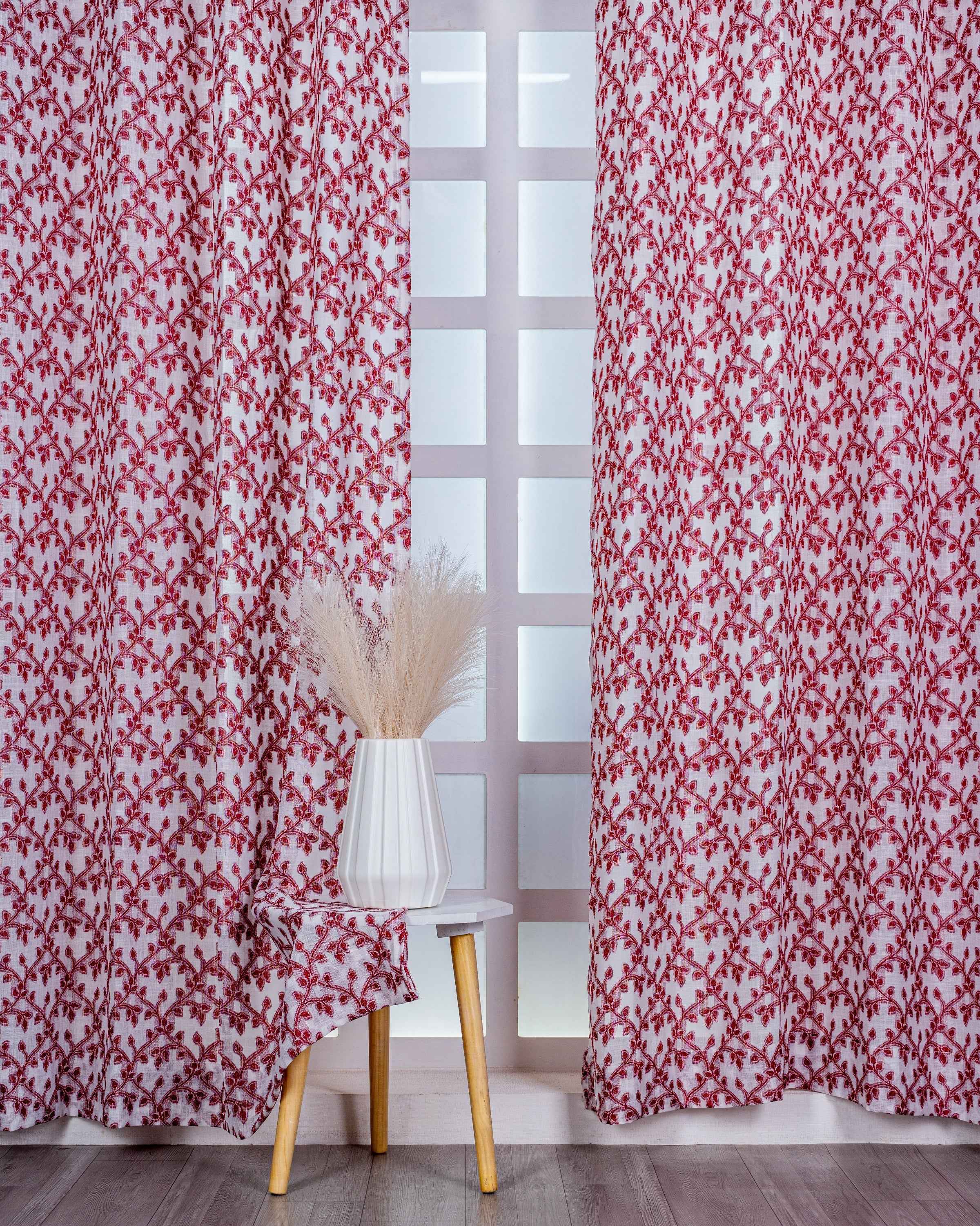 Parda online Premium Jacquard Linen Curtain with Soft & Durable Fabric