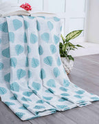 Parda online Premium Jacquard Linen Curtain with Leaf Design with Soft & Durable Fabric