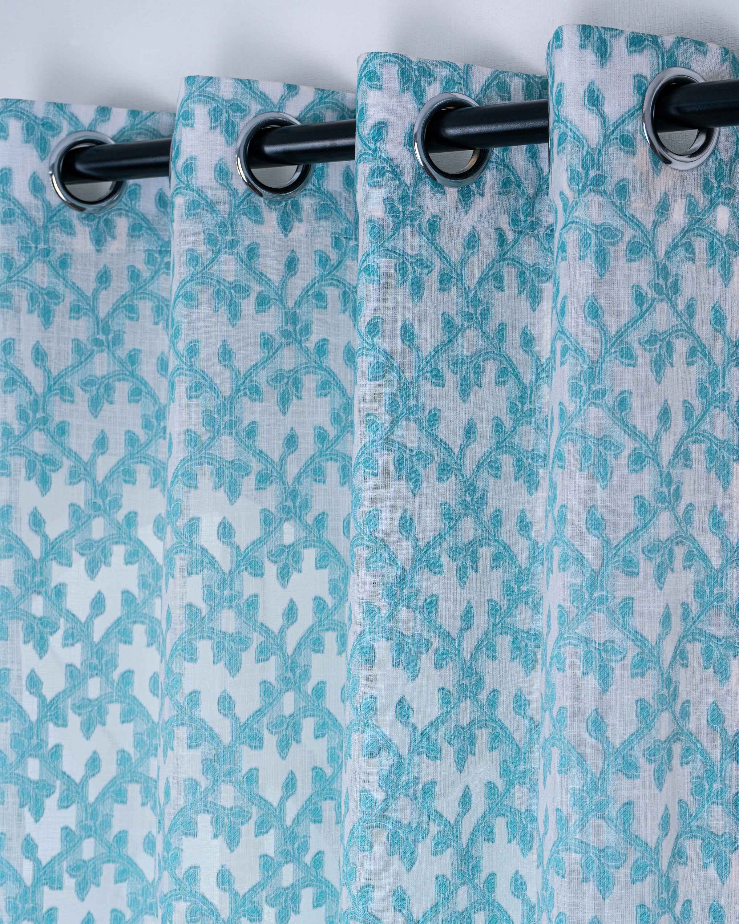 Parda online Premium Jacquard Linen Curtain with Soft & Durable Fabric