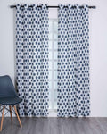 Parda online Premium Jacquard Linen Curtain with Red Leaf Design with Soft & Durable Fabric