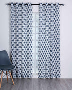 Parda online Premium Jacquard Linen Curtain with Red Leaf Design with Soft & Durable Fabric