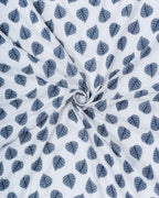 Parda online Premium Jacquard Linen Curtain with Leaf Design with Soft & Durable Fabric