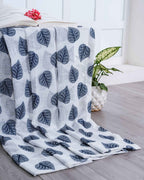 Parda online Premium Jacquard Linen Curtain with Leaf Design with Soft & Durable Fabric