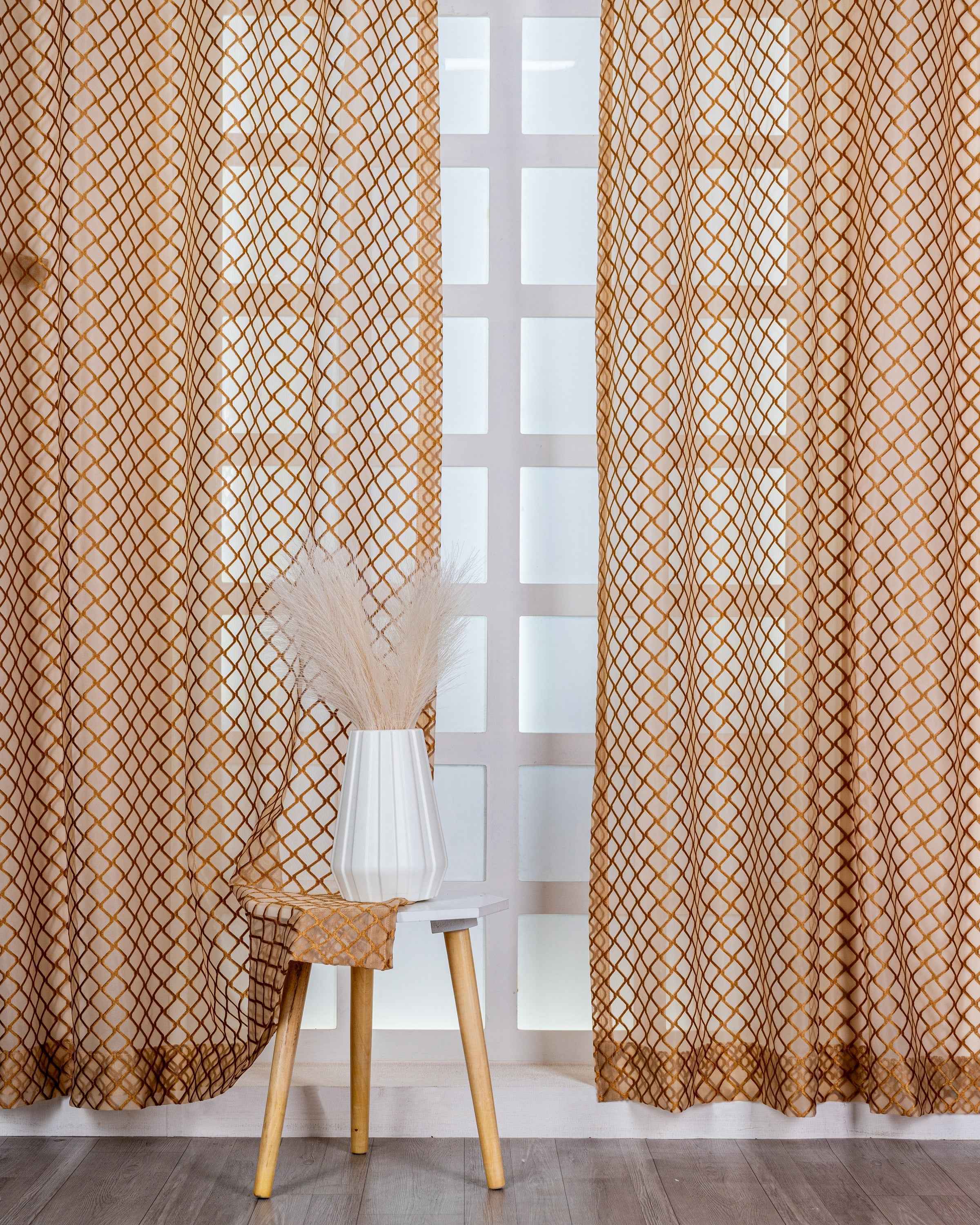 Parda online Premium Net Curtain with Soft & Durable Fabric