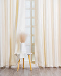 Parda Online Premium Window Curtains Lisbon Collection Soft Touch Jacquard Fabric Eyelet Top Elegant Textured Look for Living Room & Bedroom (Single Piece) .