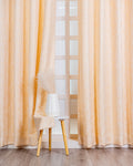 Parda Online Premium Window Curtains Lisbon Collection Soft Touch Jacquard Fabric Eyelet Top Elegant Textured Look for Living Room & Bedroom (Single Piece) .