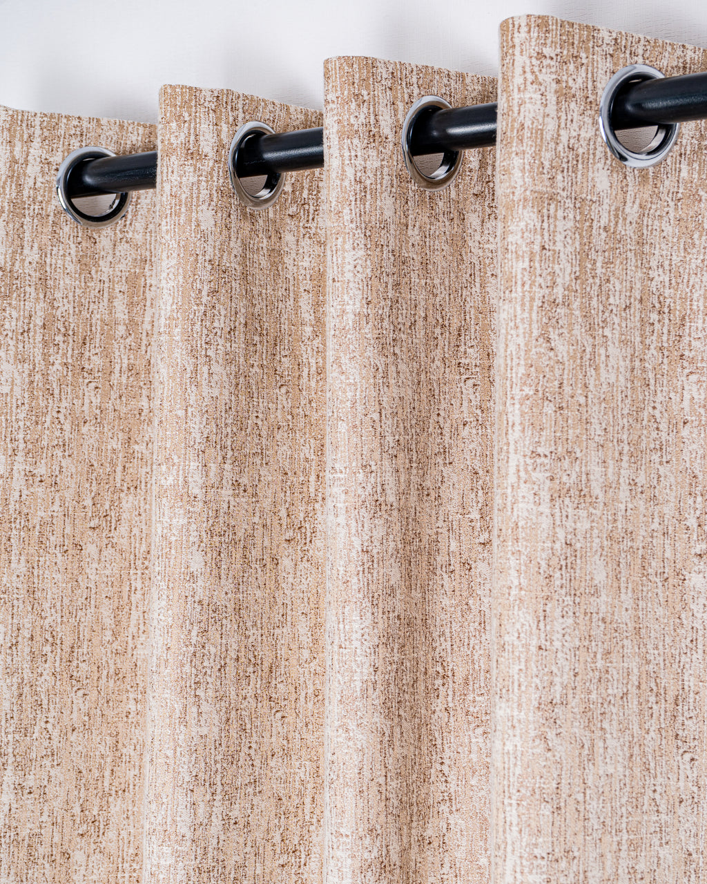 Parda Online Premium Window Curtains Lisbon Collection Soft Touch Jacquard Fabric Eyelet Top Elegant Textured Look for Living Room & Bedroom (Single Piece) .