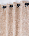 Parda Online Premium Window Curtains Lisbon Collection Soft Touch Jacquard Fabric Eyelet Top Elegant Textured Look for Living Room & Bedroom (Single Piece) .