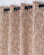 Parda Online Premium Window Curtains Lisbon Collection Soft Touch Jacquard Fabric Eyelet Top Elegant Textured Look for Living Room & Bedroom (Single Piece) .
