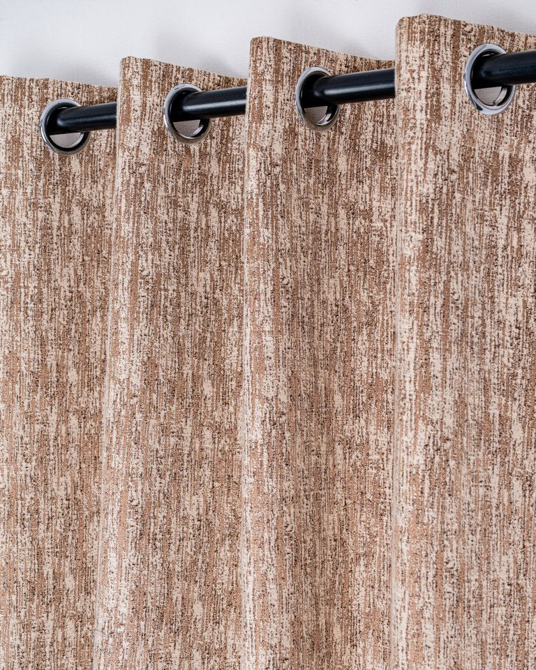 Parda Online Premium Window Curtains Lisbon Collection Soft Touch Jacquard Fabric Eyelet Top Elegant Textured Look for Living Room & Bedroom (Single Piece) .