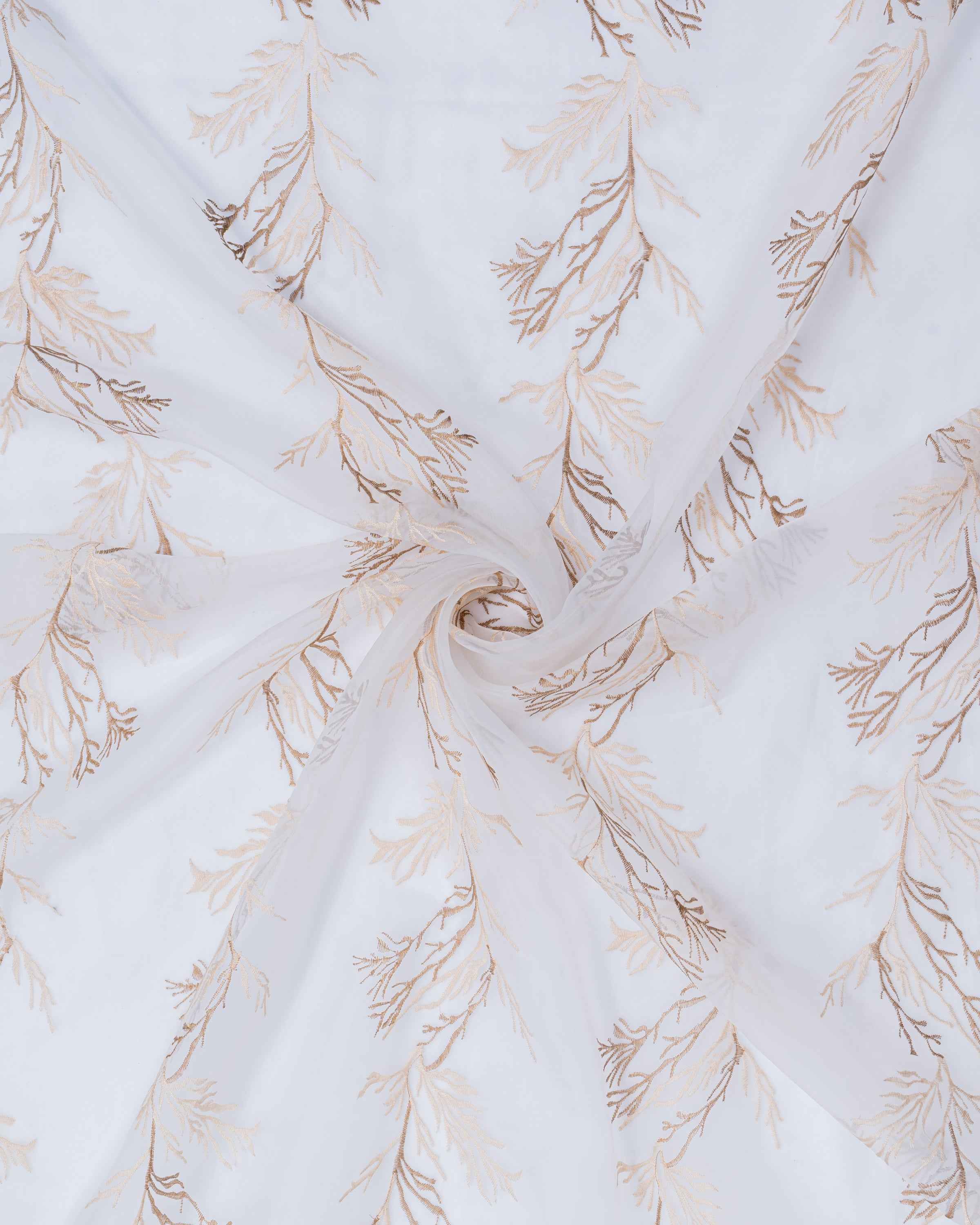 Parda online Premium Embroidery Designer Tissue Fabric Curtain with Soft & Durable