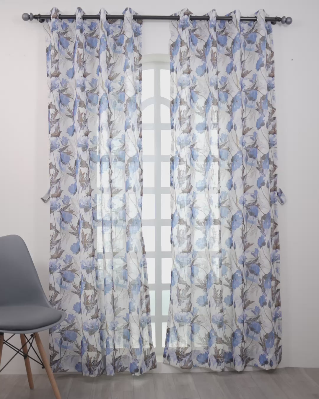 Parda online Premium Printed Linen Curtain with Soft & Durable Fabric