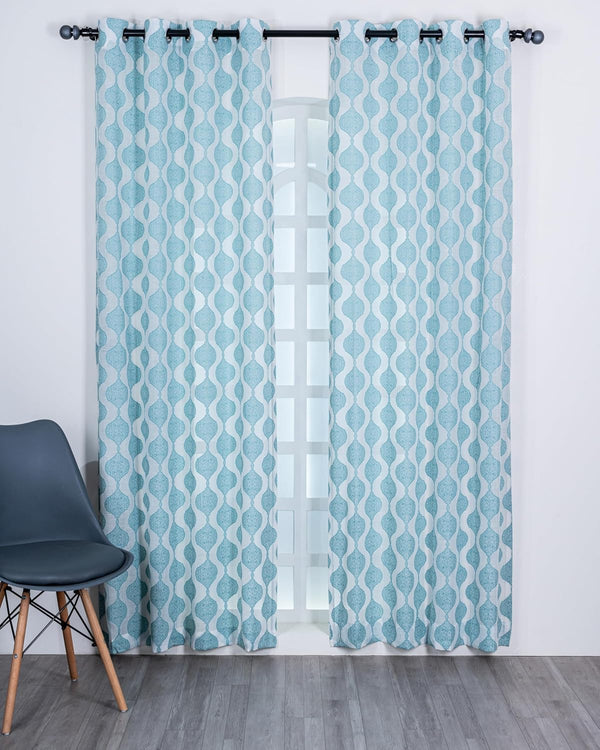 Parda online Premium Jacquard Linen Curtain with Soft & Durable Fabric