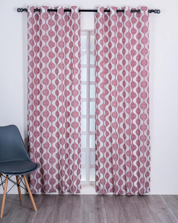 Parda online Premium Jacquard Linen Curtain with Soft & Durable Fabric